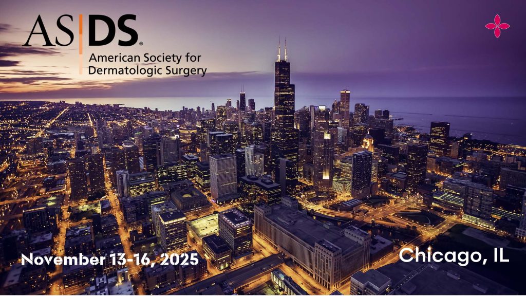American Society for Dermatologic Surgery, November 13-16, 2025, Chicago, IL