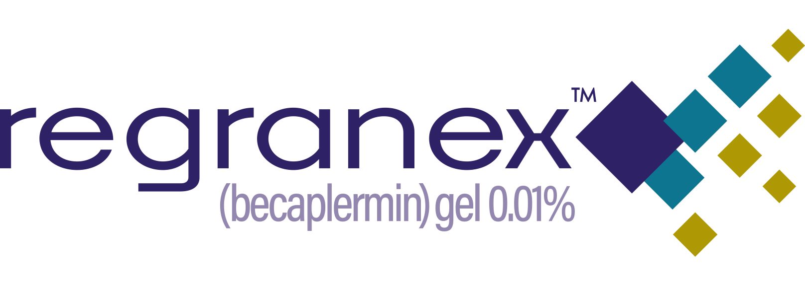 REGRANEX (becaplermin) Gel, 0.01% logo